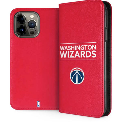 NBA Washington Wizards Standard - Red iPhone 14 Pro Max Folio Case