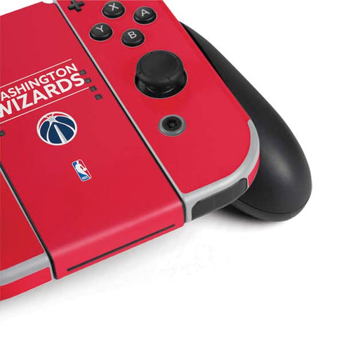 NBA Washington Wizards Standard - Red Nintendo Switch OLED (2021) Skin