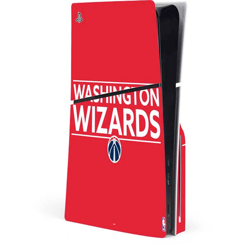 NBA Washington Wizards Standard - Red PS5 Slim Disk Console Skin