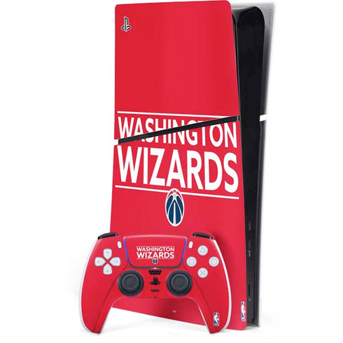 NBA Washington Wizards Standard - Red PS5 Slim Digital Edition Console Skin