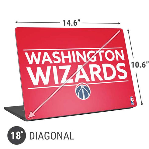 NBA Washington Wizards Standard - Red Universal Laptop 18in (14.6 x 10.6in) Skin