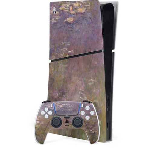 Water Lilies by Claude Monet PS5 Slim Digital Edition Bundle Skin
