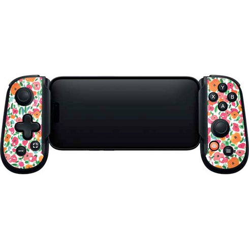 Bouffants and Broken Hearts Watercolor Floral Backbone One for iPhone Game Controller Skin