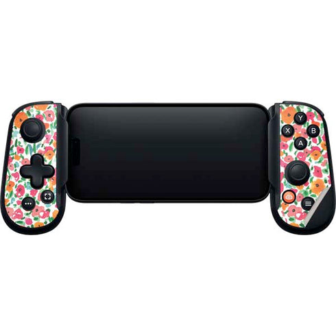 Bouffants and Broken Hearts Watercolor Floral Backbone One for iPhone Game Controller Skin