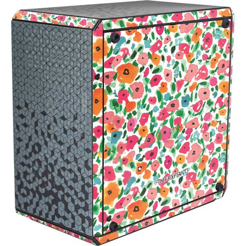 Bouffants and Broken Hearts Watercolor Floral Cooler Master MasterBox Q300L Mini Tower Skin