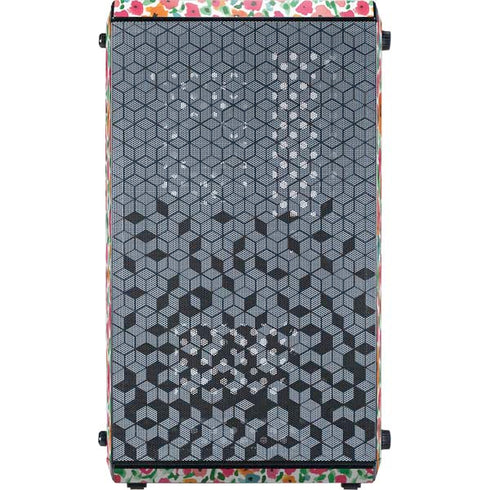 Bouffants and Broken Hearts Watercolor Floral Cooler Master MasterBox Q300L Mini Tower Skin