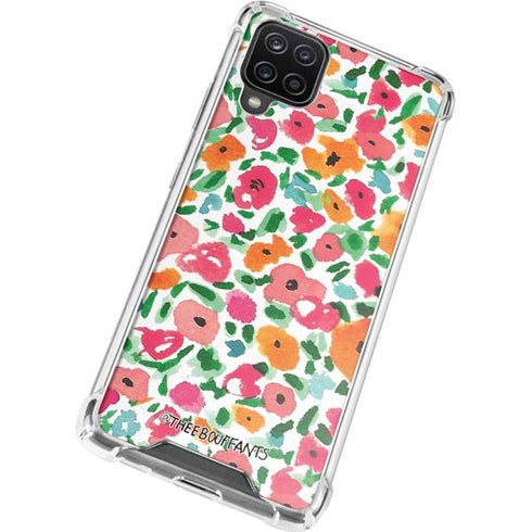 Bouffants and Broken Hearts Watercolor Floral Galaxy A12 Clear Case