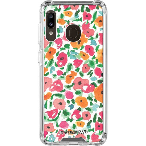 Bouffants and Broken Hearts Watercolor Floral Galaxy A30 Clear Case