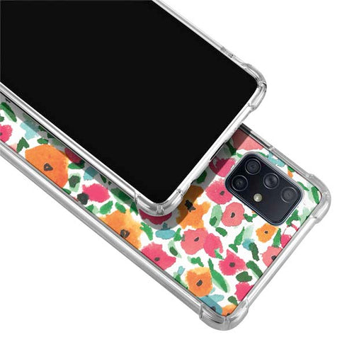Bouffants and Broken Hearts Watercolor Floral Galaxy A51 5G Clear Case