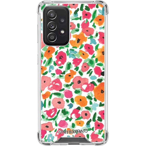 Bouffants and Broken Hearts Watercolor Floral Galaxy A52 5G Clear Case