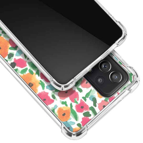 Bouffants and Broken Hearts Watercolor Floral Galaxy A52 5G Clear Case