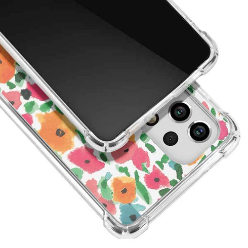 Bouffants and Broken Hearts Watercolor Floral Galaxy A53 5G Clear Case