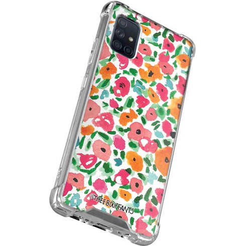 Bouffants and Broken Hearts Watercolor Floral Galaxy A71 5G Clear Case