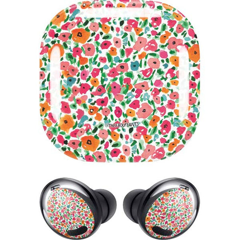 Bouffants and Broken Hearts Watercolor Floral Galaxy Buds Pro Skin
