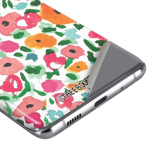 Bouffants and Broken Hearts Watercolor Floral Galaxy S20 Plus Skin