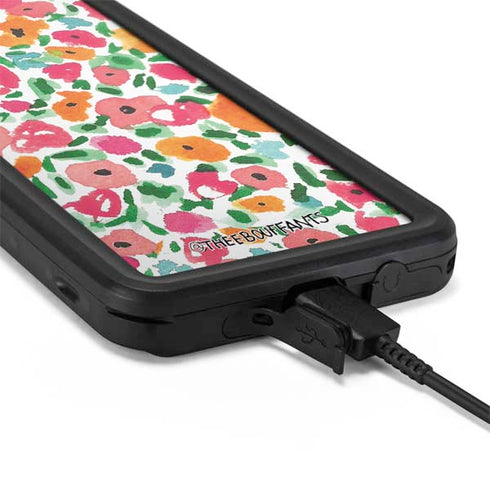 Bouffants and Broken Hearts Watercolor Floral Galaxy S20 Plus Waterproof Case