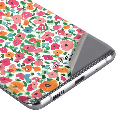 Bouffants and Broken Hearts Watercolor Floral Galaxy S20 Ultra 5G Skin