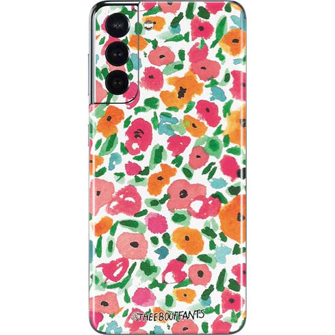 Bouffants and Broken Hearts Watercolor Floral Galaxy S21 5G Skin
