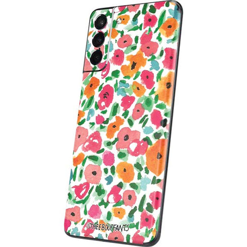 Bouffants and Broken Hearts Watercolor Floral Galaxy S21 5G Skin