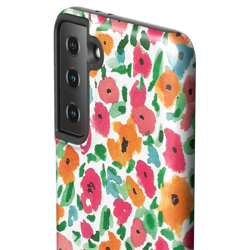 Bouffants and Broken Hearts Watercolor Floral Galaxy S21 FE Pro Case