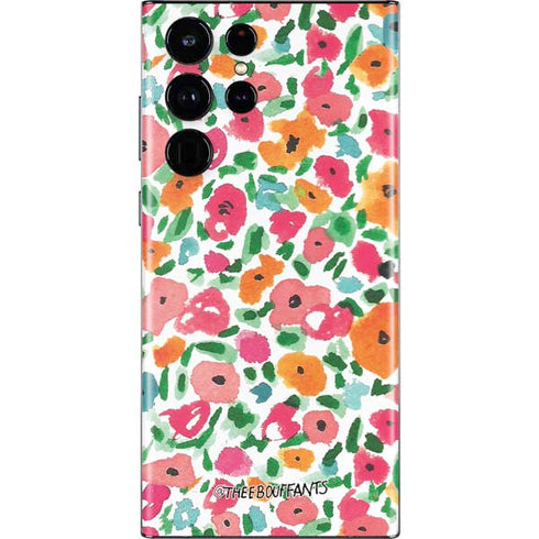 Bouffants and Broken Hearts Watercolor Floral Galaxy S22 Ultra Skin