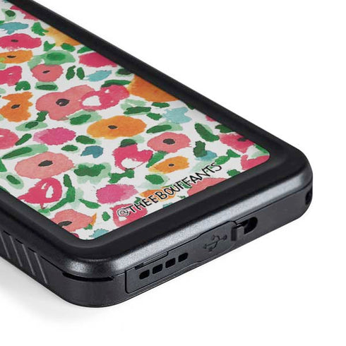 Bouffants and Broken Hearts Watercolor Floral Galaxy S23 Waterproof Case
