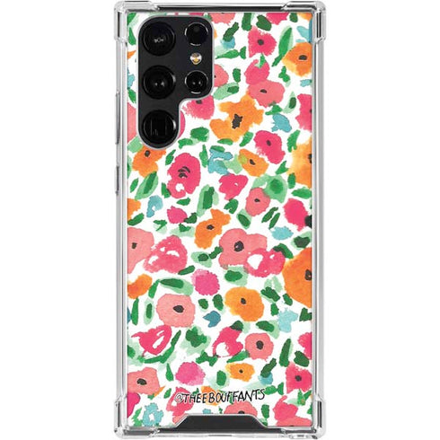 Bouffants and Broken Hearts Watercolor Floral Galaxy S24 Ultra Clear Case