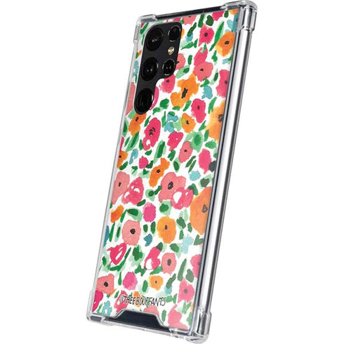 Bouffants and Broken Hearts Watercolor Floral Galaxy S24 Ultra Clear Case