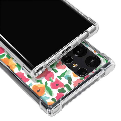Bouffants and Broken Hearts Watercolor Floral Galaxy S24 Ultra Clear Case
