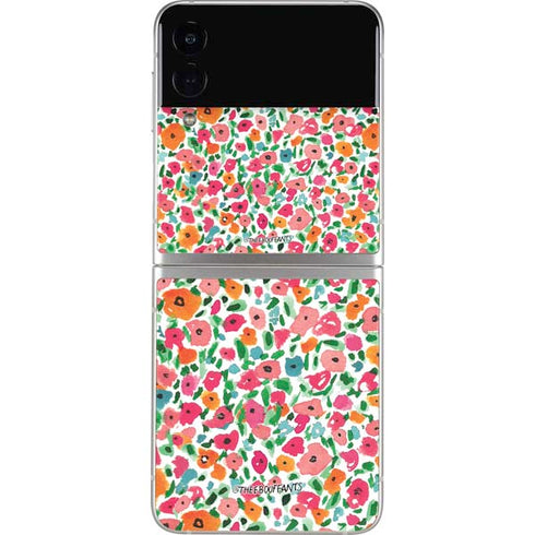 Bouffants and Broken Hearts Watercolor Floral Galaxy Z Flip3 5G Skin