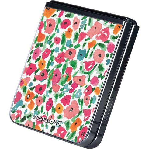 Bouffants and Broken Hearts Watercolor Floral Galaxy Z Flip5 5G Skin