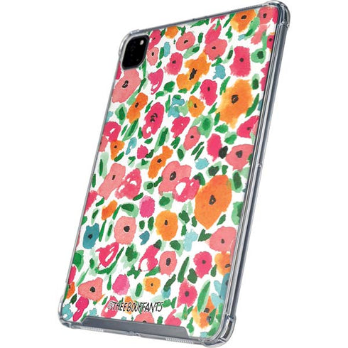 Bouffants and Broken Hearts Watercolor Floral iPad Pro 12.9in (2020) Clear Case