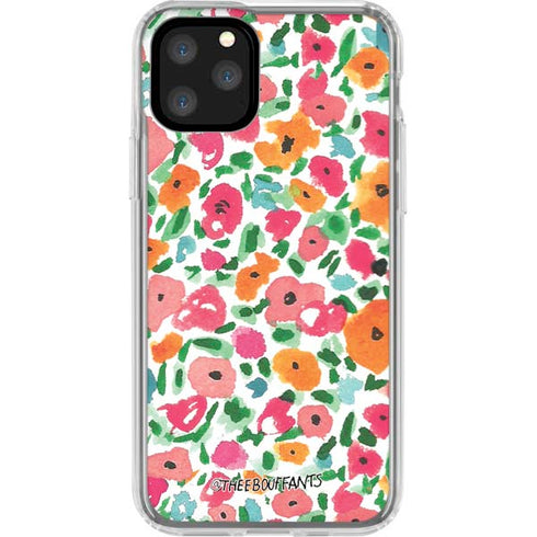 Bouffants and Broken Hearts Watercolor Floral iPhone 11 Pro Clear Case