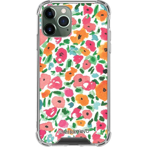 Bouffants and Broken Hearts Watercolor Floral iPhone 11 Pro Max Clear Case