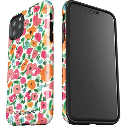 Bouffants and Broken Hearts Watercolor Floral iPhone 11 Pro Max Impact Case