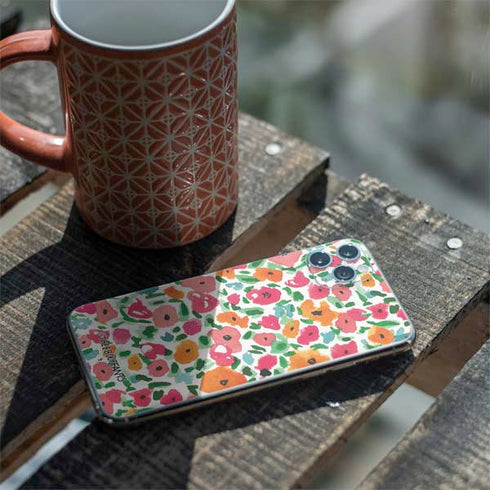Bouffants and Broken Hearts Watercolor Floral iPhone 11 Pro Max Skin