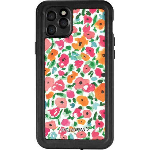 Bouffants and Broken Hearts Watercolor Floral iPhone 11 Pro Max Waterproof Case