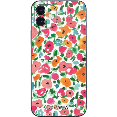 Bouffants and Broken Hearts Watercolor Floral iPhone 12 Mini Skin
