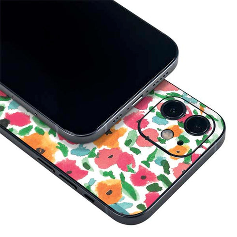 Bouffants and Broken Hearts Watercolor Floral iPhone 12 Mini Skin