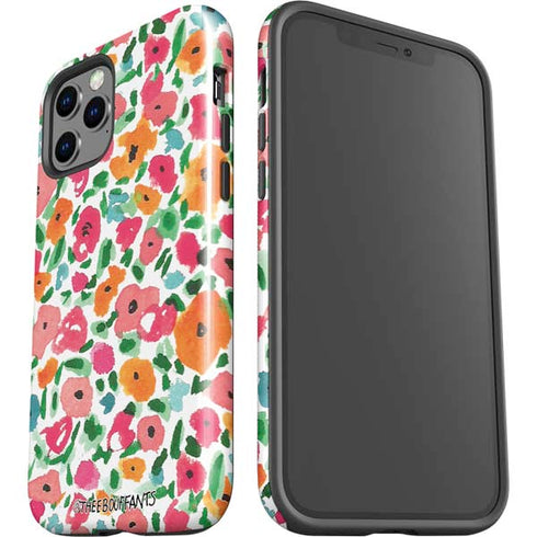 Bouffants and Broken Hearts Watercolor Floral iPhone 12 Pro Impact Case
