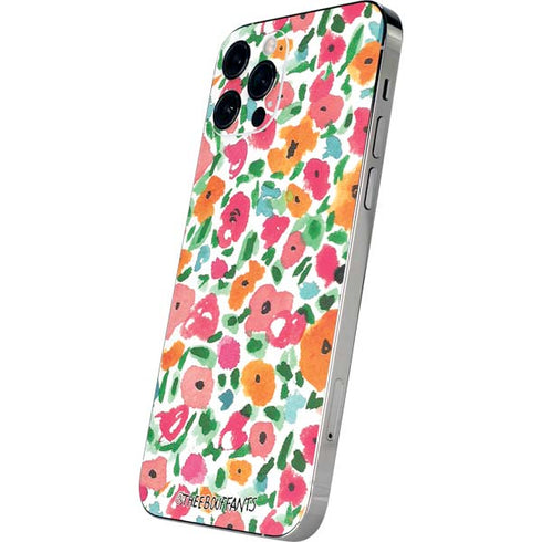 Bouffants and Broken Hearts Watercolor Floral iPhone 12 Pro Skin