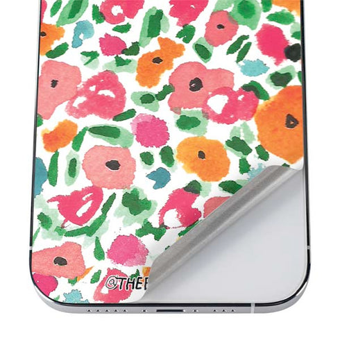 Bouffants and Broken Hearts Watercolor Floral iPhone 12 Pro Skin