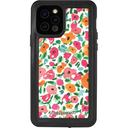 Bouffants and Broken Hearts Watercolor Floral iPhone 12 Pro Waterproof Case