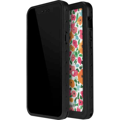 Bouffants and Broken Hearts Watercolor Floral iPhone 13 Mini Waterproof Case