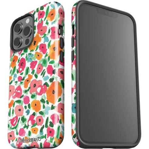 Bouffants and Broken Hearts Watercolor Floral iPhone 13 Pro Max Impact Case