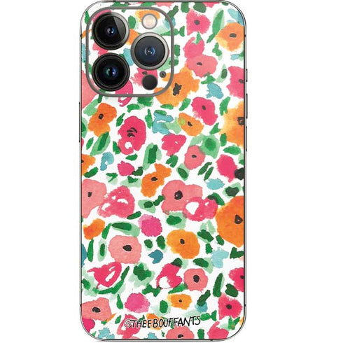 Bouffants and Broken Hearts Watercolor Floral iPhone 13 Pro Skin