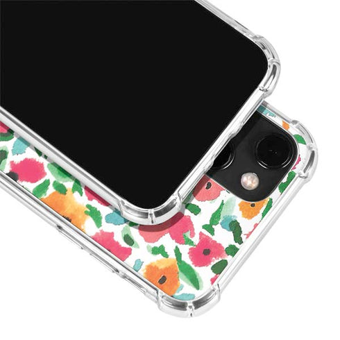 Bouffants and Broken Hearts Watercolor Floral iPhone 14 Plus Clear Case