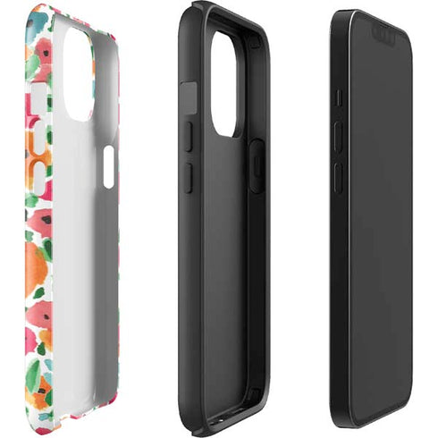 Bouffants and Broken Hearts Watercolor Floral iPhone 14 Impact Case