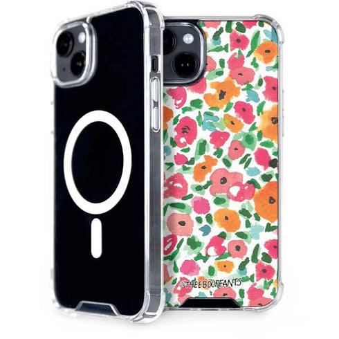 Bouffants and Broken Hearts Watercolor Floral iPhone 15 Plus MagSafe Case