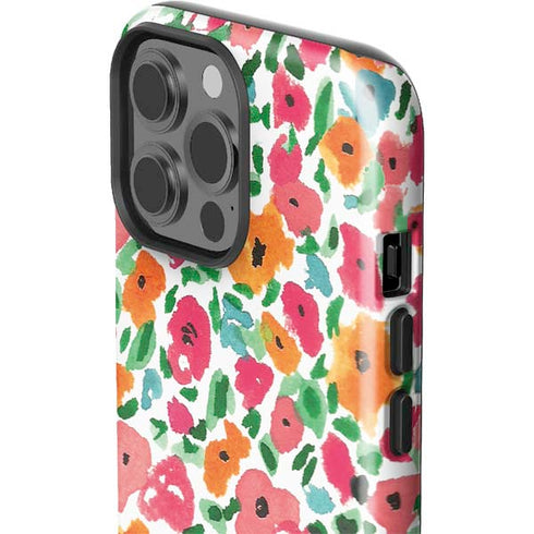 Bouffants and Broken Hearts Watercolor Floral iPhone 15 Pro Max Impact Case